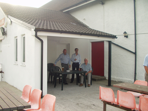 Smoking area at The Landore Social Club